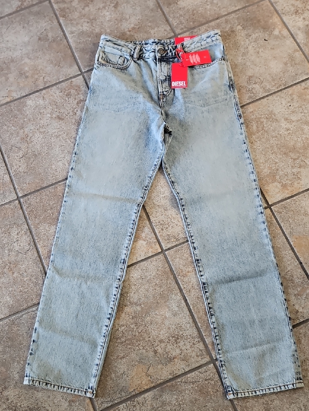 Diesel Men's Pale Blue Regular Fit Highwaist NWT